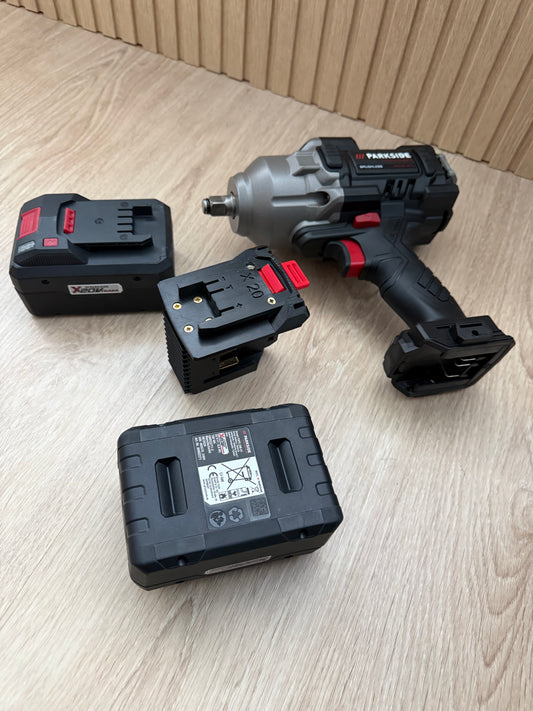 Adaptador Doble para Baterías Parkside X20