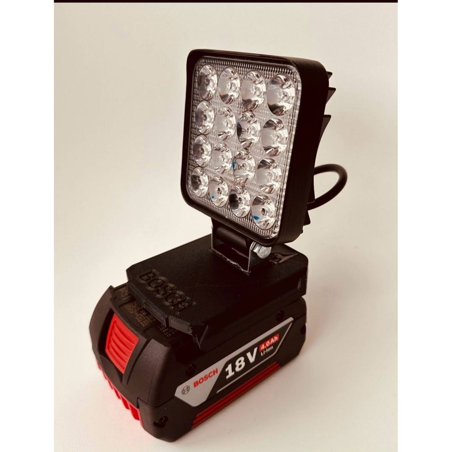 💡Foco de trabajo led compatible con batería Bosch 18v - Miartesaniaen3D