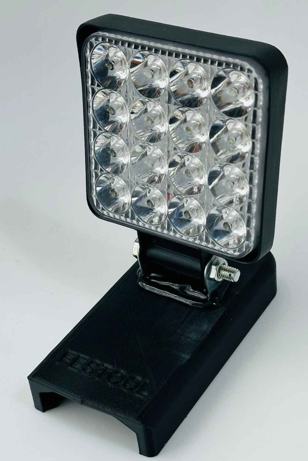 Foco LED de batería con base personalizada para Festool, diseño robusto, Miartesaniaen3D