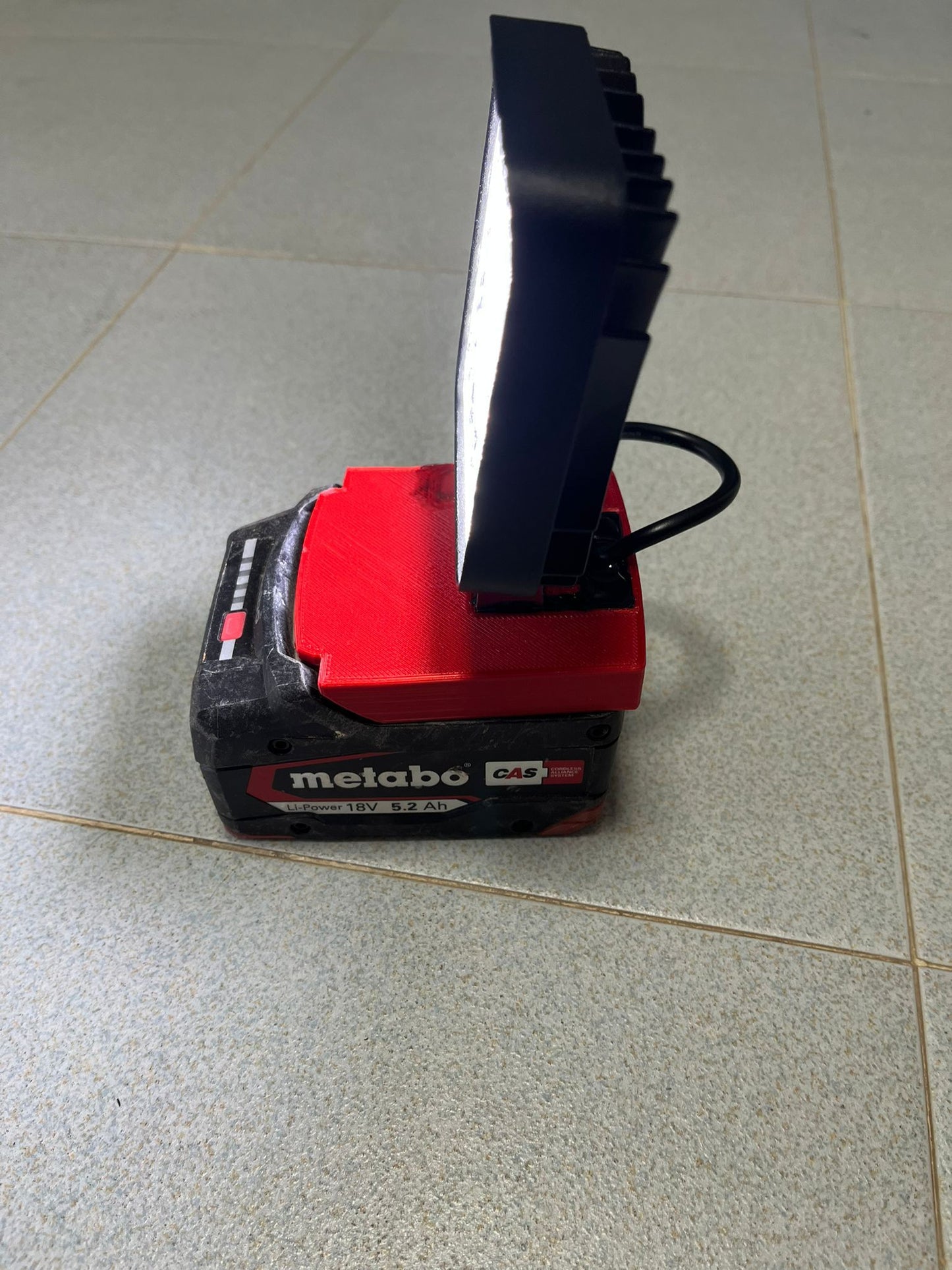 Foco de trabajo led compatible con batería Metabo - Miartesaniaen3D