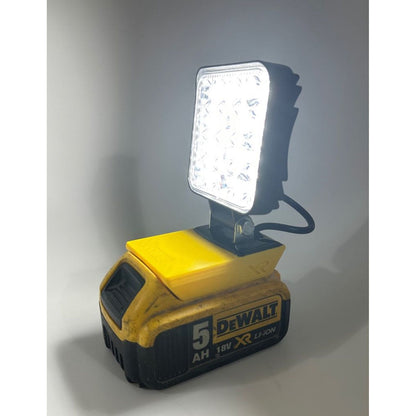 Foco de trabajo led compatible con batería Dewalt XR18