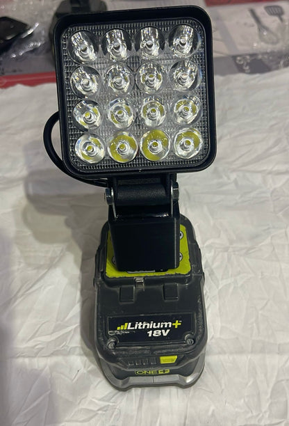 Foco de trabajo led  compatible con batería Ryobi One+ 18v