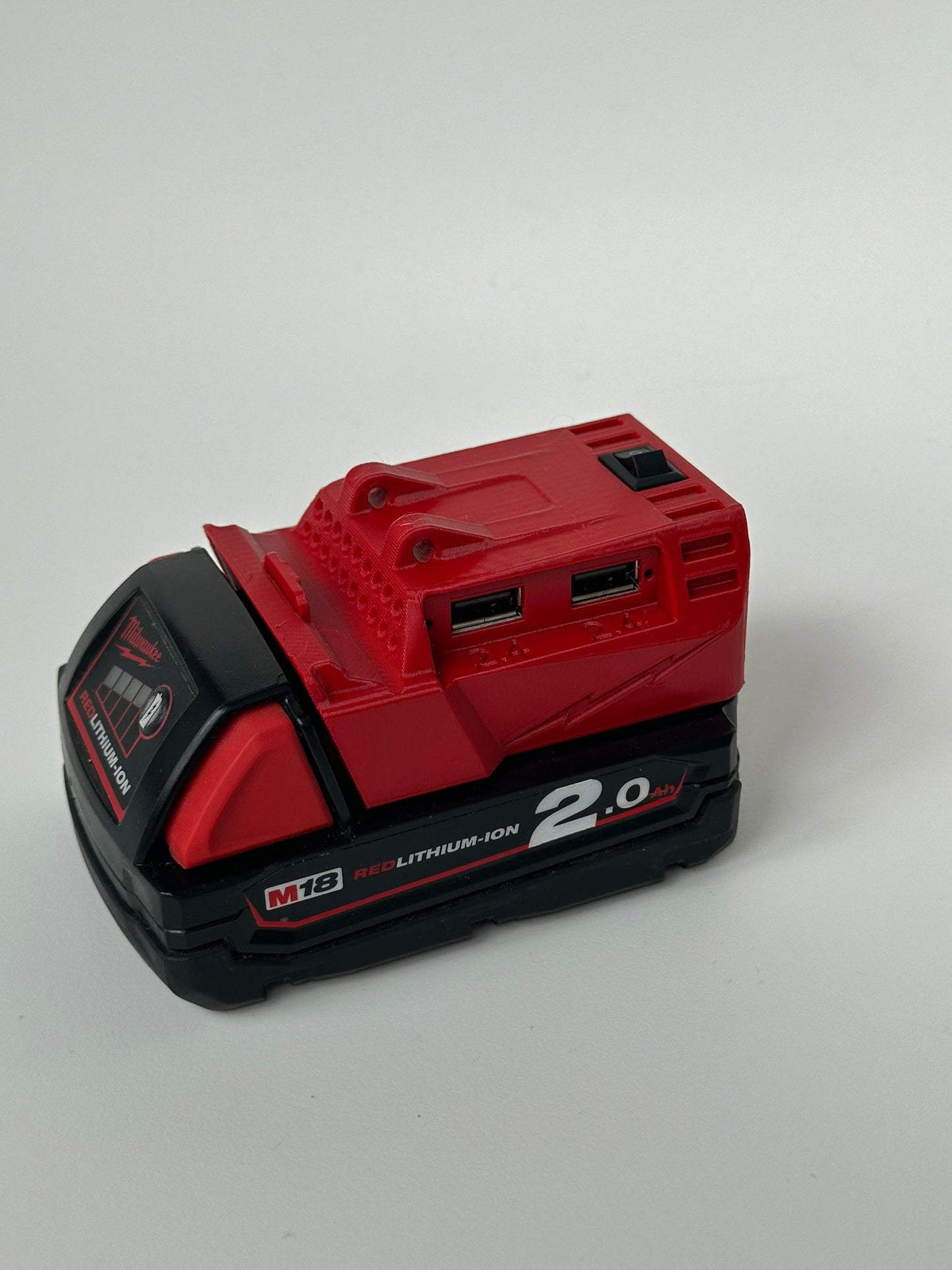Cargador Compatible con Batería QC3.0 2 Puertos USB + Soporte Movil - Miartesaniaen3D